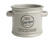 Pride of Place Herb Garden COOL GREY (D115x H 100mm / 4.5 x 4.0")